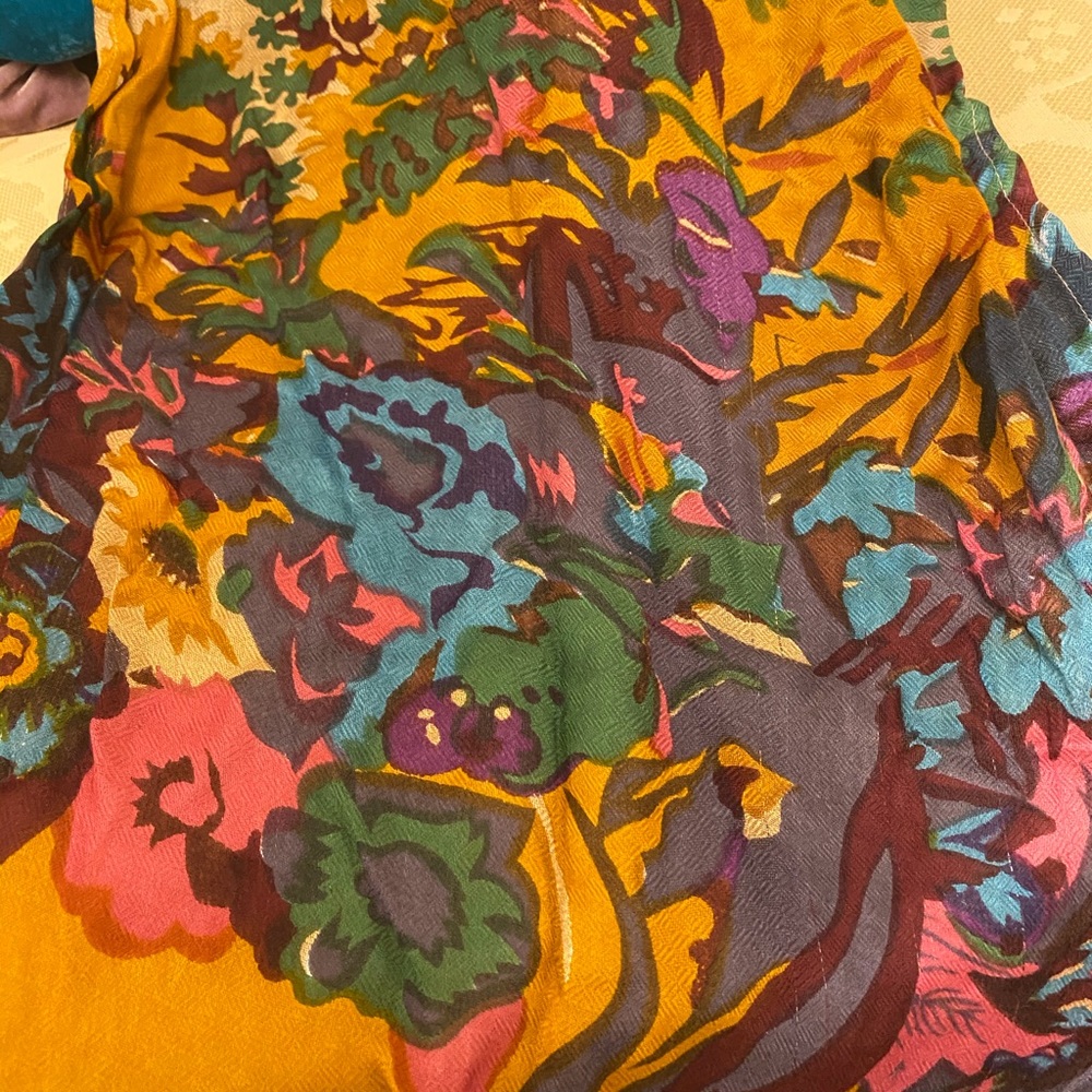 Large floral shawl